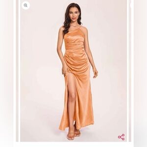 Kiarelys satin bridesmaids dress